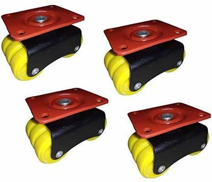Bellveen Moving Heavy Duty Sixer Wheel Castor Pack of 4 Industrial Furniture Caster