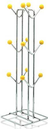 Sukanya Creation Cup Kitchen Rack Steel Stainless Steel Cup Stand / Cup Holder