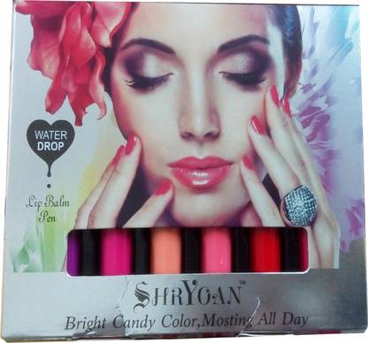 Shryoan 1 WATER DROP CHERRY LIP BALM PEN 3 GM + 1 WATER DROP PEACH LIP BALM PEN 3 GM + 1 WATER DROP STRAWBERRY LIP BALM PEN 3 GM + 1 WATER DROP ORANGE LIP BALM PEN 3 GM + 1 WATER DROP ROSE LIP BALM PEN 3 GM + 1 WATER DROP GRAPE LIP BALM PEN 3 GM cherry, peach, strawberry, orange, rose, grape