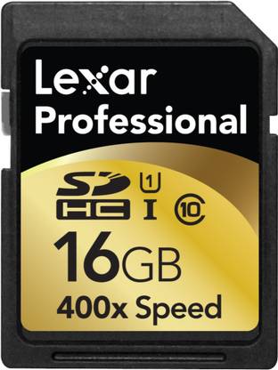 Lexar Professional 400X 16 GB MicroSDXC Class 10 60 MB/s  Memory Card