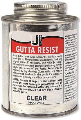 Jacquard Gutta Resist - Solvent-based - 236 ML (8 Oz) Tin - Clear (780)