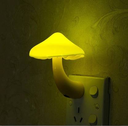 Skylofts Mushroom LED Night Lamp with Sensor Plug in Lamp Wall Socket Night Light Home Decoration Night Lamp