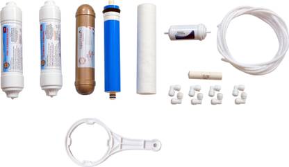 R.K. AQUA FRESH INDIA Inline Set For Ro Service With Copper Filter Heavy Duty Solid Filter Cartridge