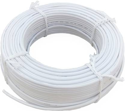 Securenet S500 3+1 Cable Wire For CCTV Camera With High Quality PVC Insulated 1 sq/mm White 90 m Wire