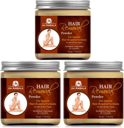 Jai Ambala Natural & Organic Hair Removal Powder For Fast Hair Remove Without Pain-100GM Wax