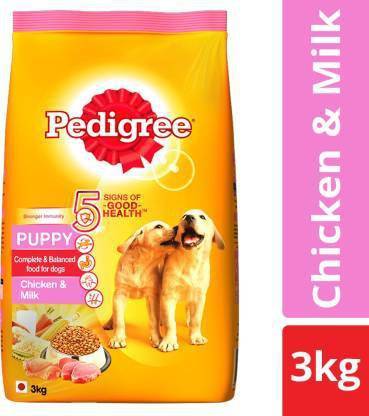 PEDIGREE Pedigre Puupy Chicken, Milk 3 kg Dry New Born Dog Food