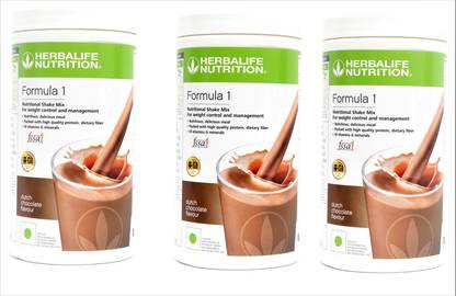 Herbalife Nutrition FORMULA-1 CHOCOLATE COMBO SET OF 3 Protein Shake