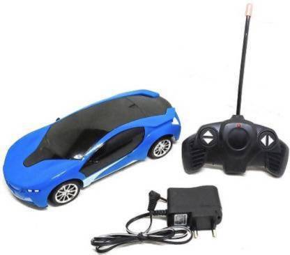 RCND 3D Famous With charger,Remote Controlled Rechargeable Famous Car with 3D Lights (blue)