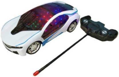 The Sky 3D LED Light Fast Modern Car with Remote Control (White)