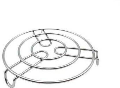 Saviraj Cooking Pot Steaming Tray Stand Stainless Steel Round Cooker Steamer Rack Stand Cookware Cooking Pot Steaming Tray Stand Stainless Steel Round Cooker Steamer Rack Stand Cookware Mirror Trivet