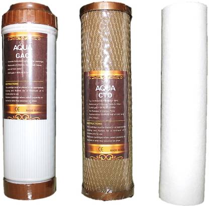 Krisell Aqua CTO GAC Spun filter set RO Service Kit for Wall Mount And UTC Under the Sink Counter Water Purifiers Solid Filter Cartridge