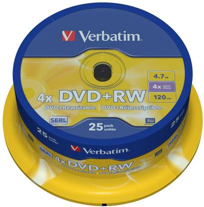 Verbatim DVD Rewritable 25 Pack Spindle 4.7 GB