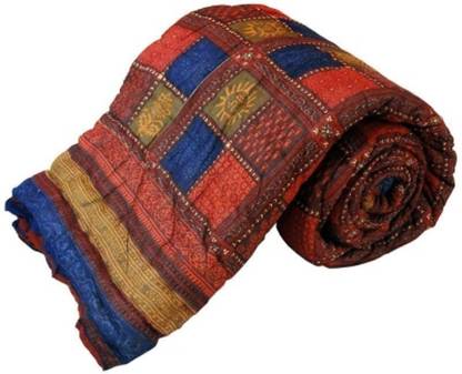 Bajya Jaipuri Razai Self Design Double Quilt for  Heavy Winter