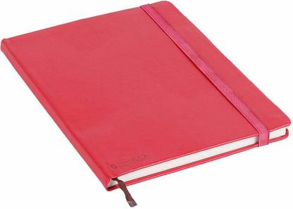 Jhingalala PU Leather Finish Hard Bound A5 Size Executive Diary Notebook with Elastic Closure A5 Notebook Ruled 176 Pages