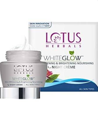 LOTUS HERBALS WhiteGlow Skin Whitening& Brightening Nourishing Night Creme