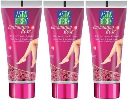 ASTABERRY Enchanting Rose Hair Removal Cream (Pack of 3) Cream
