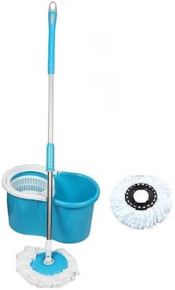 GTE Easy Magic Floor Mop 360° Bucket Mop with 1 Micro Fiber Refills Mop Set
