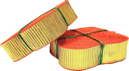 Craftolive Golden Plain Gota Lines Texture for Odhni, Dupatta, Rajputi poshak and other Tailoring and Embroidery work Golden Plain Gota Lace lines texture Lace Reel