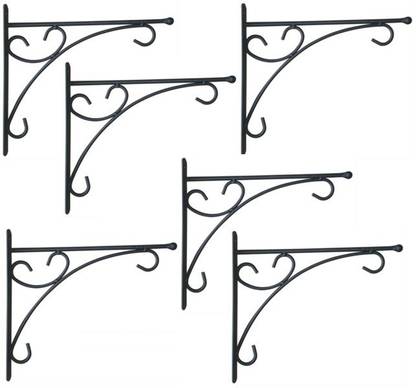 Garden King Heavy Duty Designer Hanging Wall Bracket for Hanging Baskets Bird FEEDERS Wind Chimes and Lanterns/Wall Hanging Planter Hook/Hanging Basket Bracket NA Shelf Bracket