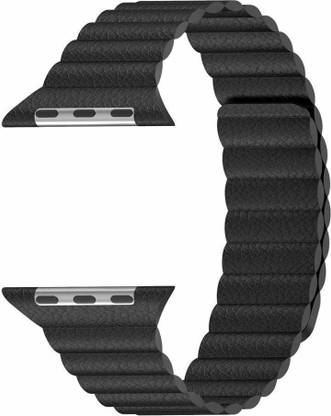 Kirru Grained Leather Strap Band with Ultra Secure, Strong Magnetic Closure for iWatch 42mm/44mm Smart Watch Strap
