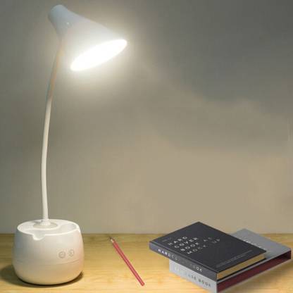 FIRSTLIKE 5 in One Rechargeable study led lamp for students eye protection With mobile holder With Night light Study Lamp