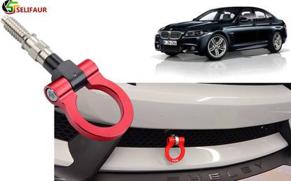 Selifaur H4K26 Full Aluminum Racing Multicolor Tow Towing Folding Hook Vehicle Trailer Ring 5 Series Front and Rear Mount Towing Hook