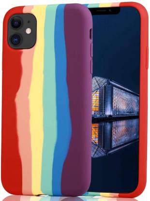 Rasmika Back Cover for I-Phone 12 Pro Rainbow Soft Silicon Confetti Pattern Designed Case Cover