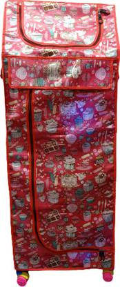 Wauood Baby almirah 001 Micro Fiber Collapsible Wardrobe