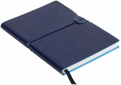 Jhingalala Soft Leather Finish Executive Diary Notebook with Elastic Closure, 80 GSM A4 Notebook Ruled 224 Pages