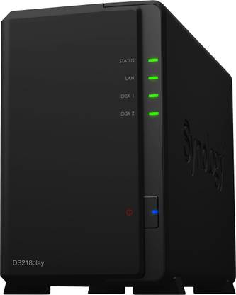 Synology DiskStation DS218play 0 TB External Hard Disk Drive (HDD)