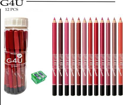 G4U 12 Pcs Matte Lip Liner Set