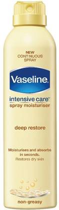 Vaseline Intensive Care Spray Moisturizer Deep Restore Non Greasy