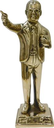 Om Shree Siddhi Vinayak Murti Bhandar Brass Dr Babasaheb Ambedkar Home Decorative Showpiece Dr Babasaheb Ambedkar Statue Dr Babasaheb Ambedkar Decorative Showpiece  -  24 cm