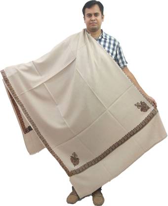 KAVIM Pashmina Embroidered Men Shawl