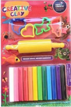 AMB Creative Clay, Turtle & Rabbit Play Clay for Kids Art Clay