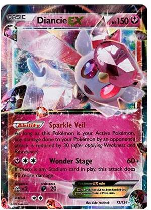 POKEMON Diancie-EX (72/124) - XY Fates Collide - Holo