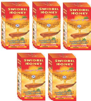Ind swift Swidril Cough Syrup - Cough & Cold Syrup - Baby Care Syrup 100 Ml (Pack Of 5)