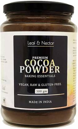 leaf & nectar Natural - 100% Pure, Unsweetened Cocoa Powder