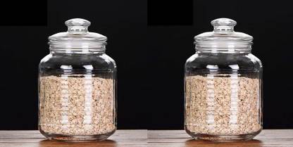Kitchen Shine Glass Grocery Container  - 2000 ml