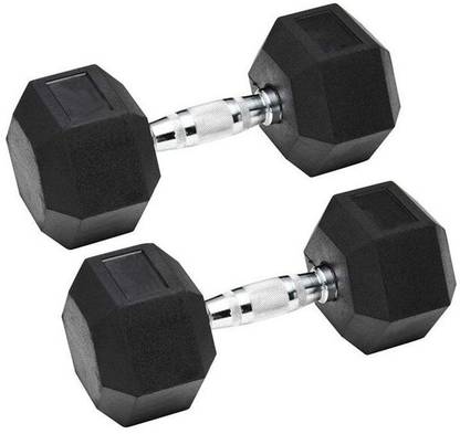 KORBAX Dumbbell Set , Hex Dumbbells , Hex Dumbbell 1 Pair of 5KG Fixed Weight Dumbbell
