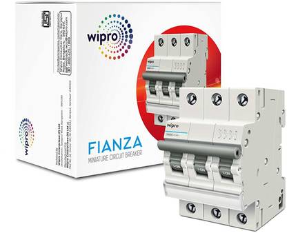 Wipro Three Pole 32A MCB with Trip Free Mechanism For Home/ Office/ Shops Three Pole 32A MCB with Trip Free Mechanism MCB