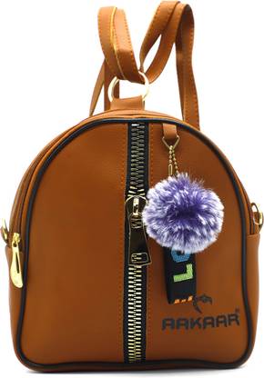 Aakaar Two In One Double Zip Front Zip Girls Back Pack Waterproof Backpack