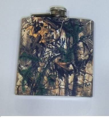 Gabbar ™Stainless Steel FOREST HIP FLASK, Packaging Type: Box, Size: 6 OZ Stainless Steel Hip Flask