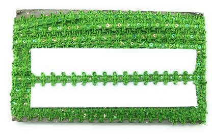 Lace styles KAV1050-GREEN Lace Styles PP COTTON SHINNING YARN SINGLE RAINBOW SEQUENCE LACE (18 METERS)GREEN Lace Reel