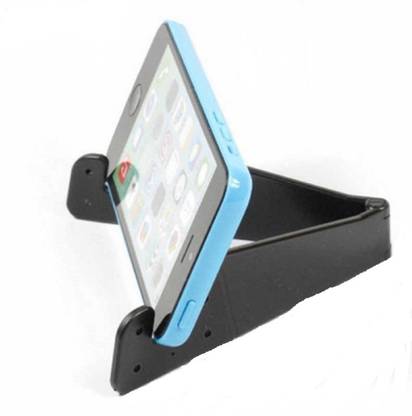 BUYMOOR V-Shaped Universal Foldable Mobile Cell Phone Stand Holder for Smartphone & Tablet Adjustable Support Phone Holder (Pack of 2) Mobile Holder
