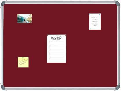 JS MART 2x 1.5 feet Notice Pin-up Board/Pin-up /Board/Soft Board/Bulletin Board/Pin-up Display Board for Home, Office and School, - Pack of 1 Notice Board with Pins (packet) JSNB-5028 Notice Board