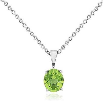RATAN BAZAAR Peridot Ring Natural stone Peridot semi Precious stone Certified and Astrological Purpose for unisex Silver Peridot Stone Pendant