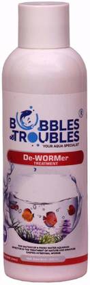 BUBBLES N TROUBLES De-WORMER Treatment 100ml, 100% Safe Deworming for Scaled and Scaleless Fish Aquatic Plant Fertilizer