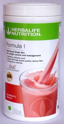 HERBALIFE Formula 1 Nutritional Shake Mix - Strawberry Flavor For Weight Loss Plant-Based Protein