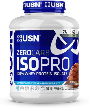 USN Zero Carb ISOPRO 100% Whey Protein Isolate Chocolate Whey Protein